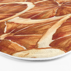 Watercolor, Festive Oranges Bath Mat Gallery Image 3