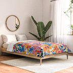 Tropical watercolor flower nature art pattern Comforter Gallery Image 2