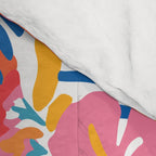 Tropical watercolor flower nature art pattern Comforter Gallery Image 4