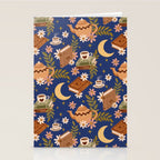 Cozy Evening In Blue Stationery Card Gallery Image 2