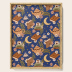 Cozy Evening In Blue Serving Tray Gallery Image 1