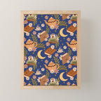 Cozy Evening In Blue Mini Art Print Gallery Image 1