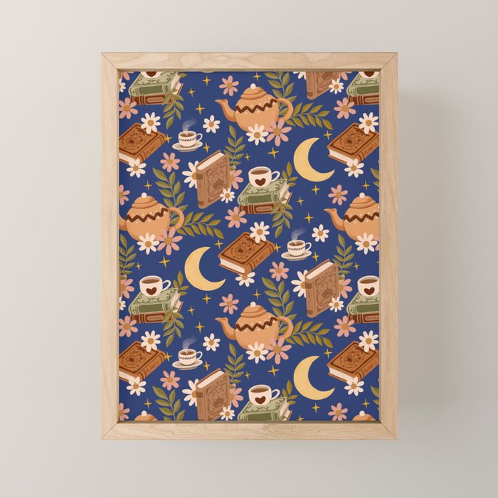 Cozy Evening In Blue Mini Art Print Gallery Image 1