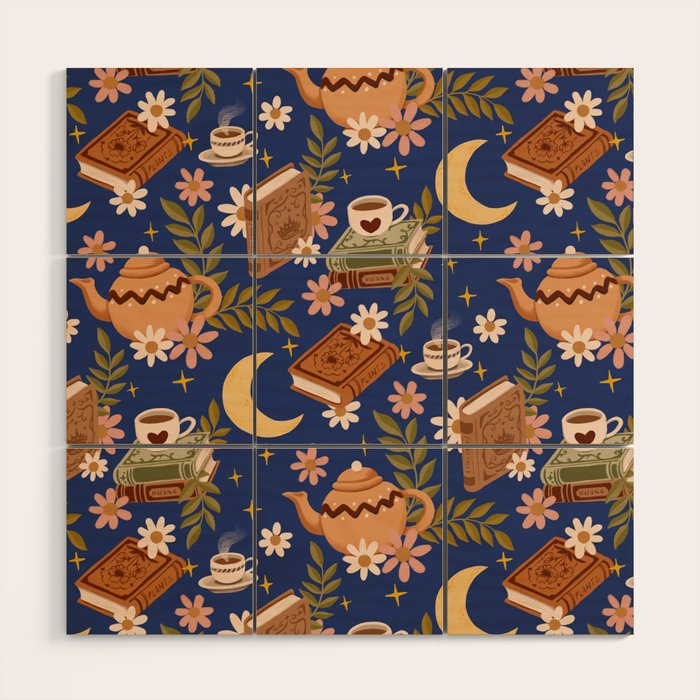Cozy Evening In Blue Wood Wall Art Gallery Image 1