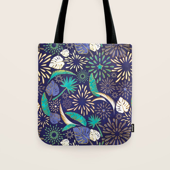 Tropical fireworks Tote Bag Gallery Image 1