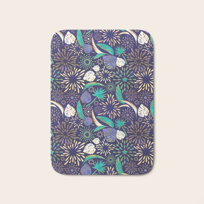 Tropical fireworks Bath Mat Gallery Image 1