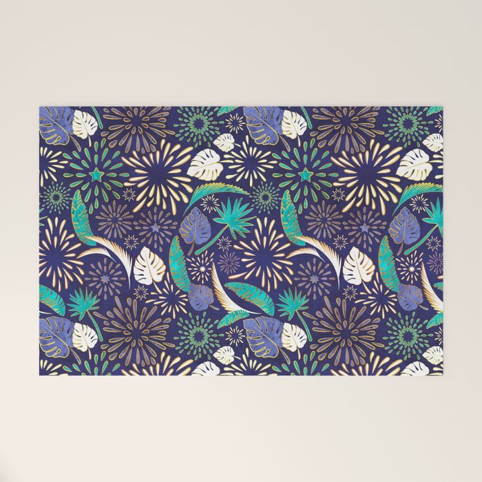 Tropical fireworks Welcome Mat Gallery Image 1