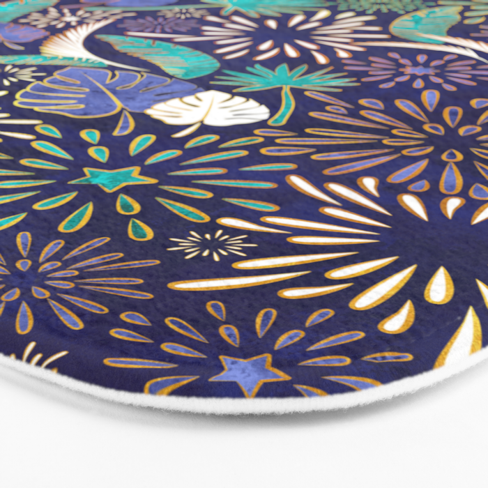 Tropical fireworks Bath Mat Gallery Image 3