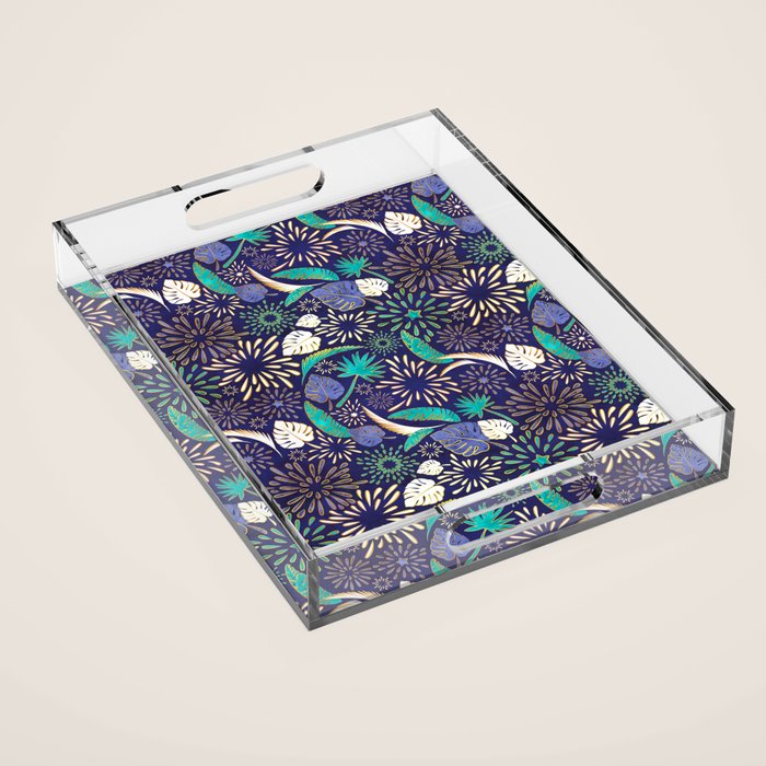 Tropical fireworks Acrylic Tray Gallery Image 1