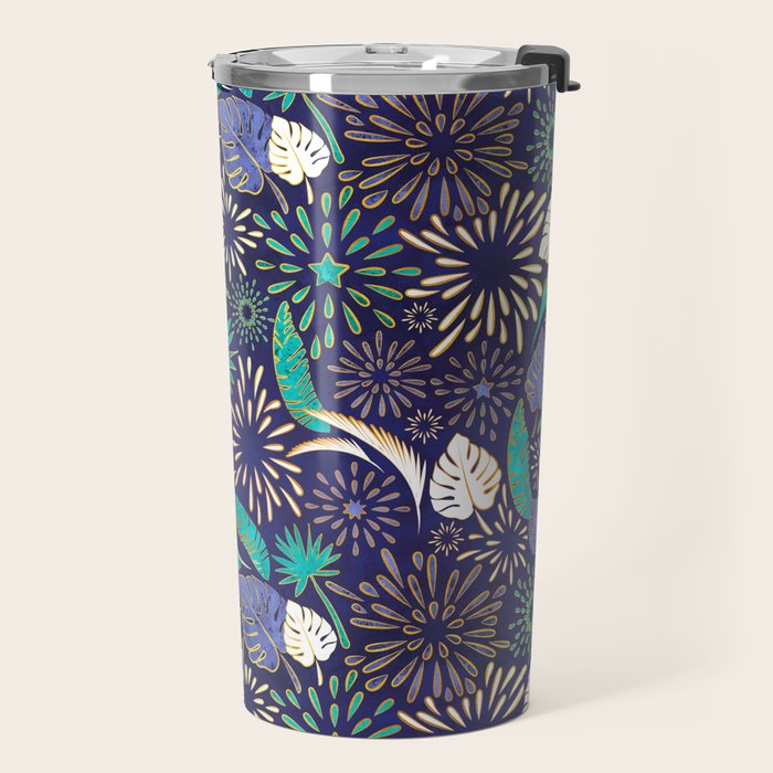 Tropical fireworks Travel Mug Gallery Image 2