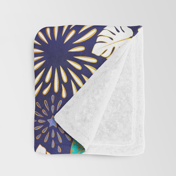 Tropical fireworks Throw Blanket Gallery Image 3