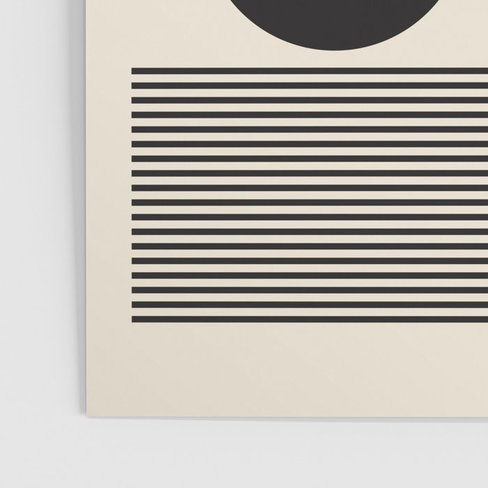 Abstraction_BLACK_LINE_DOT_POP_ART_Minimalism_004D Poster Gallery Image 3