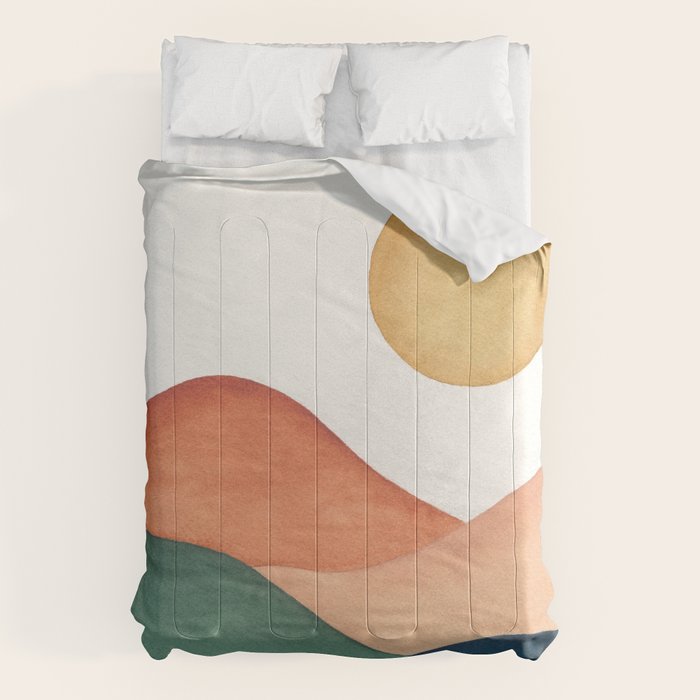Colorful Abstract Mountains Comforter Gallery Image 6