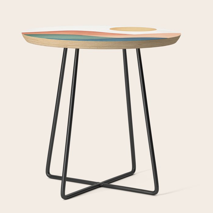 Colorful Abstract Mountains Side Table Gallery Image 2