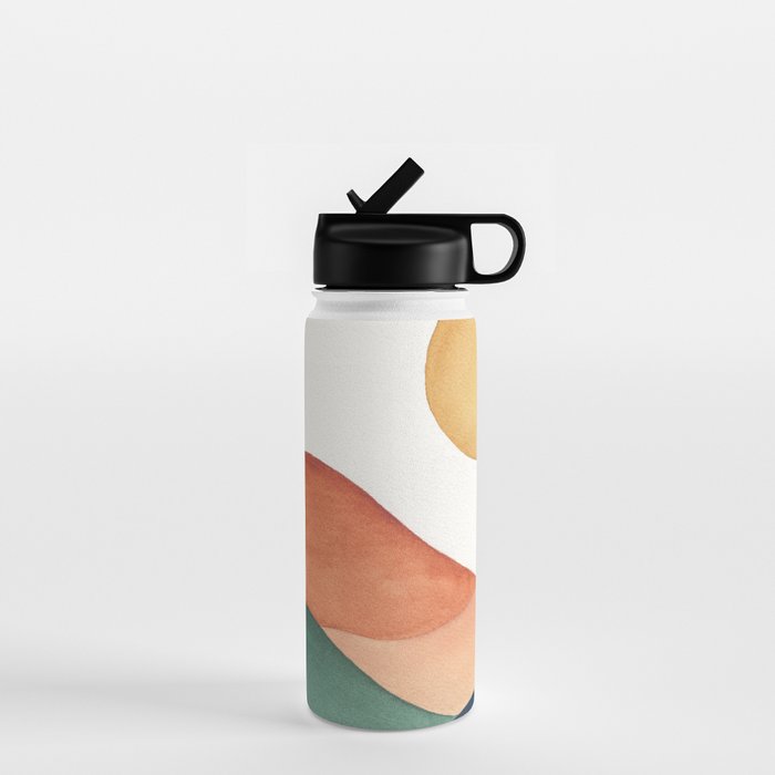 Colorful Abstract Mountains Water Bottle Gallery Image 1