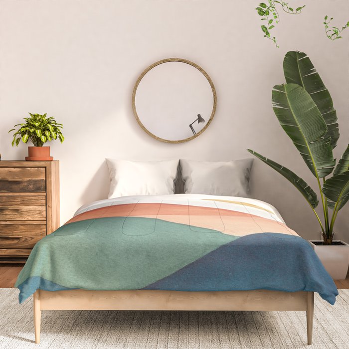 Colorful Abstract Mountains Comforter Gallery Image 3