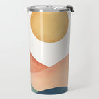 Colorful Abstract Mountains Travel Mug Gallery Image 2