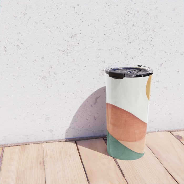 Colorful Abstract Mountains Travel Mug Gallery Image 4