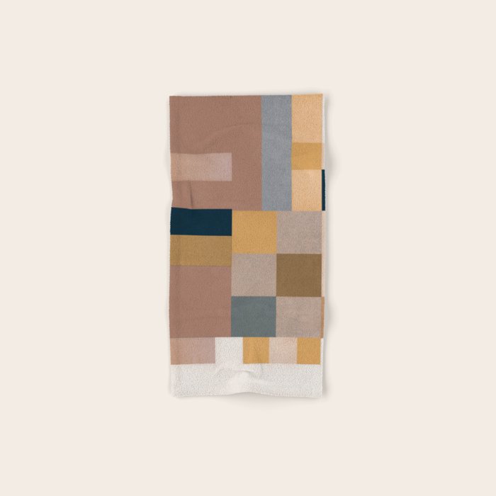 Modern Abstraction Mocha Mousse 4 Bath Towel Gallery Image 1