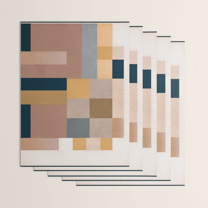 Modern Abstraction Mocha Mousse 4 Wrapping Paper Gallery Image 3
