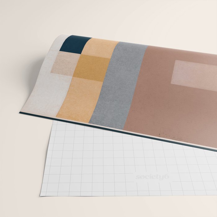 Modern Abstraction Mocha Mousse 4 Wrapping Paper Gallery Image 2