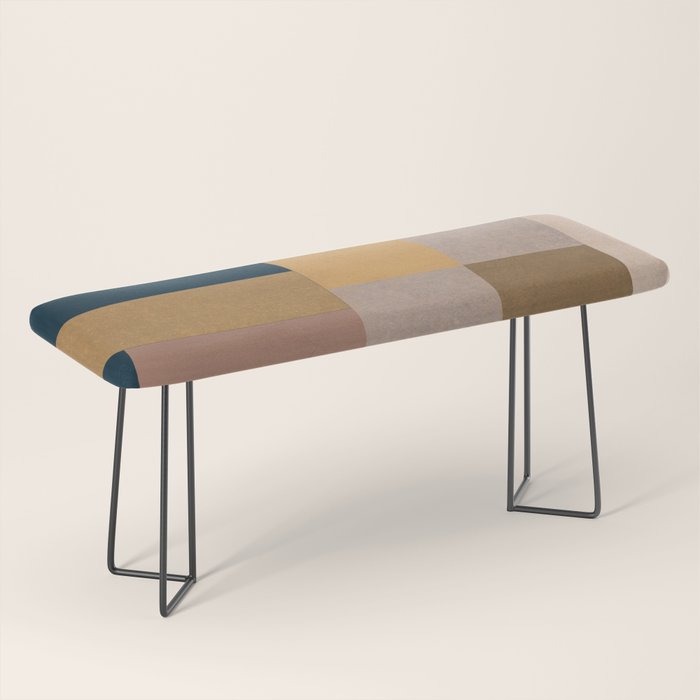 Modern Abstraction Mocha Mousse 4 Bench Gallery Image 1