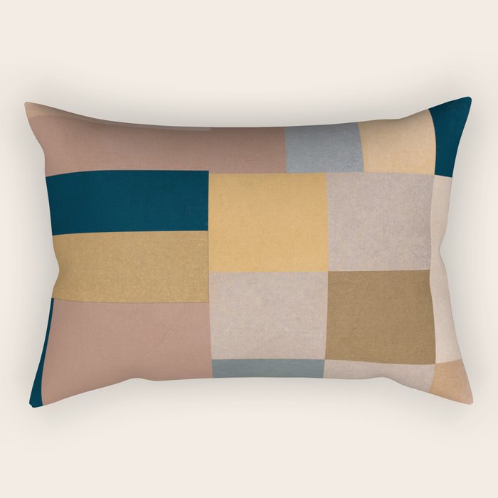 Modern Abstraction Mocha Mousse 4 Rectangular Pillow Gallery Image 2
