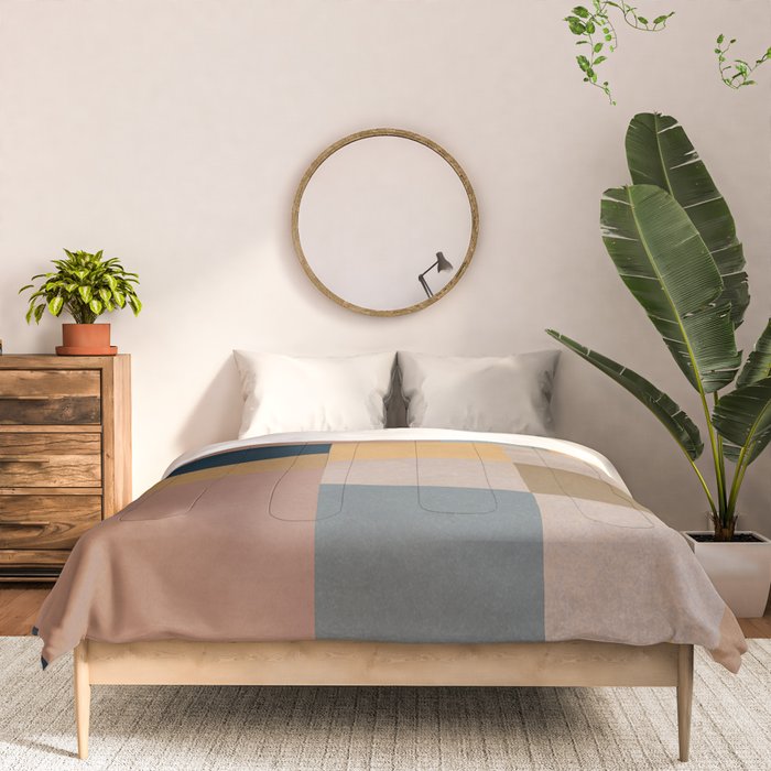 Modern Abstraction Mocha Mousse 4 Comforter Gallery Image 3