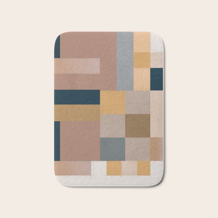 Modern Abstraction Mocha Mousse 4 Bath Mat Gallery Image 1