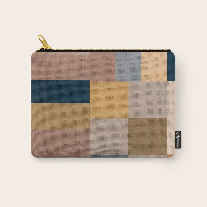 Modern Abstraction Mocha Mousse 4 Carry All Pouch Gallery Image 1
