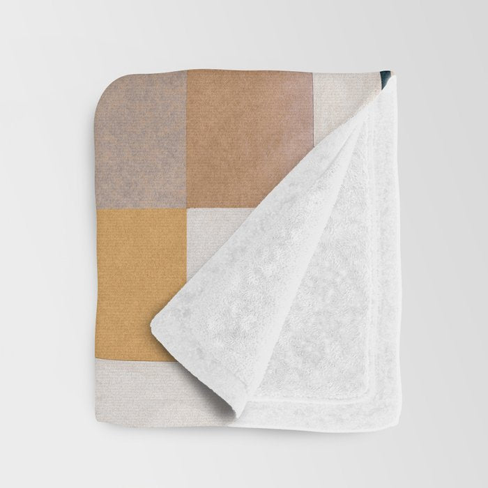 Modern Abstraction Mocha Mousse 4 Throw Blanket Gallery Image 3