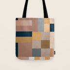 Modern Abstraction Mocha Mousse 4 Tote Bag Gallery Image 1