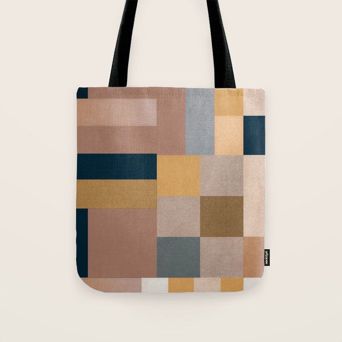 Modern Abstraction Mocha Mousse 4 Tote Bag Gallery Image 1