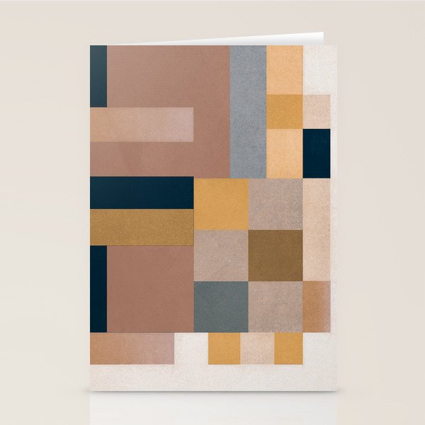 Modern Abstraction Mocha Mousse 4 Stationery Card Gallery Image 2