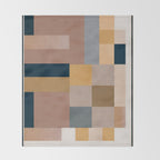 Modern Abstraction Mocha Mousse 4 Throw Blanket Gallery Image 2