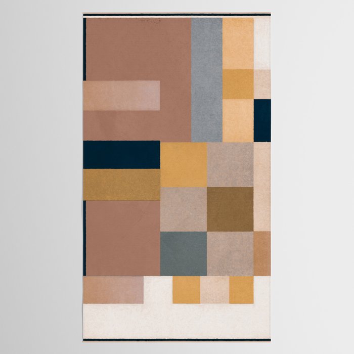 Modern Abstraction Mocha Mousse 4 Tablecloth Gallery Image 2