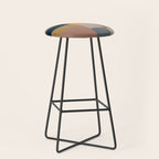 Modern Abstraction Mocha Mousse 4 Stool Gallery Image 1