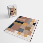Modern Abstraction Mocha Mousse 4 Jigsaw Puzzle Gallery Image 2