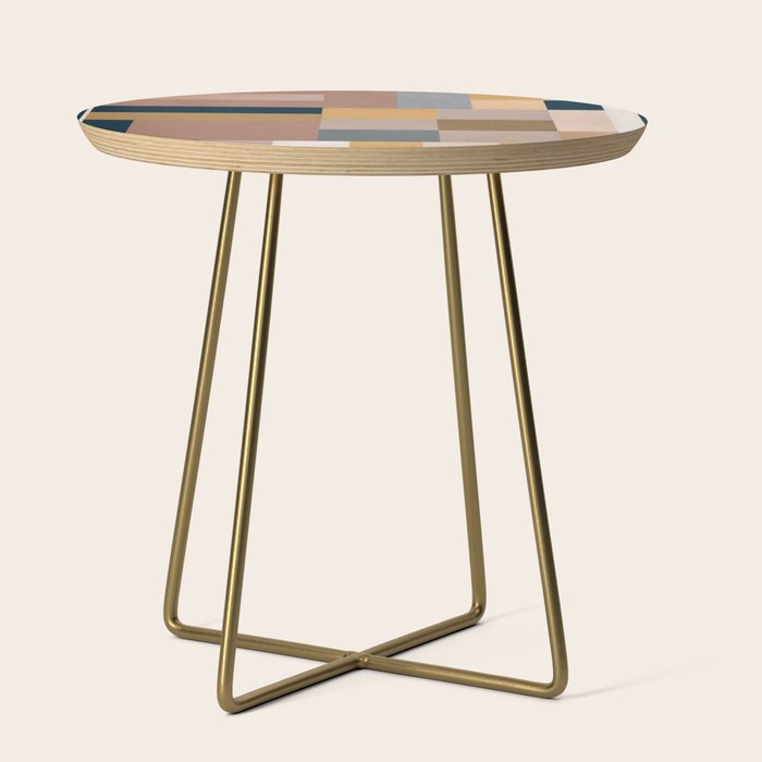 Modern Abstraction Mocha Mousse 4 Side Table Gallery Image 1