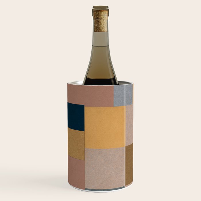 Modern Abstraction Mocha Mousse 4 Wine Chiller Gallery Image 1