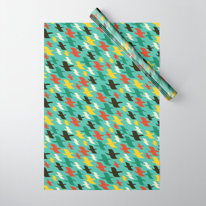 Birds are flying Wrapping Paper Gallery Image 1