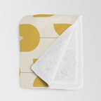 Spring Tulips II Yellow Mid Century Flowers Throw Blanket Gallery Image 3