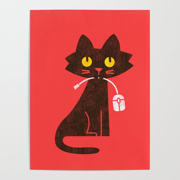 Fitz - Hungry hungry cat (and unfortunate mouse) Poster Gallery Image 4
