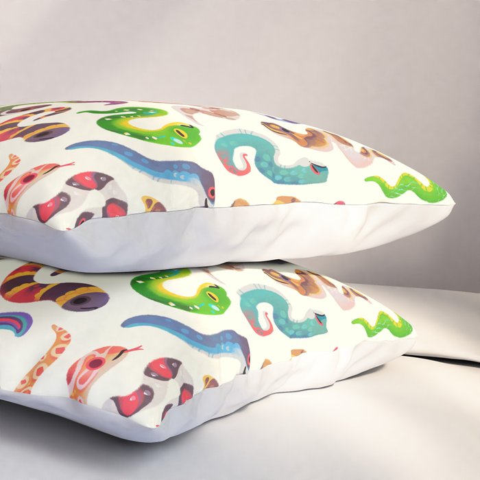 Serpent Day - Bright Pillow Sham Gallery Image 3