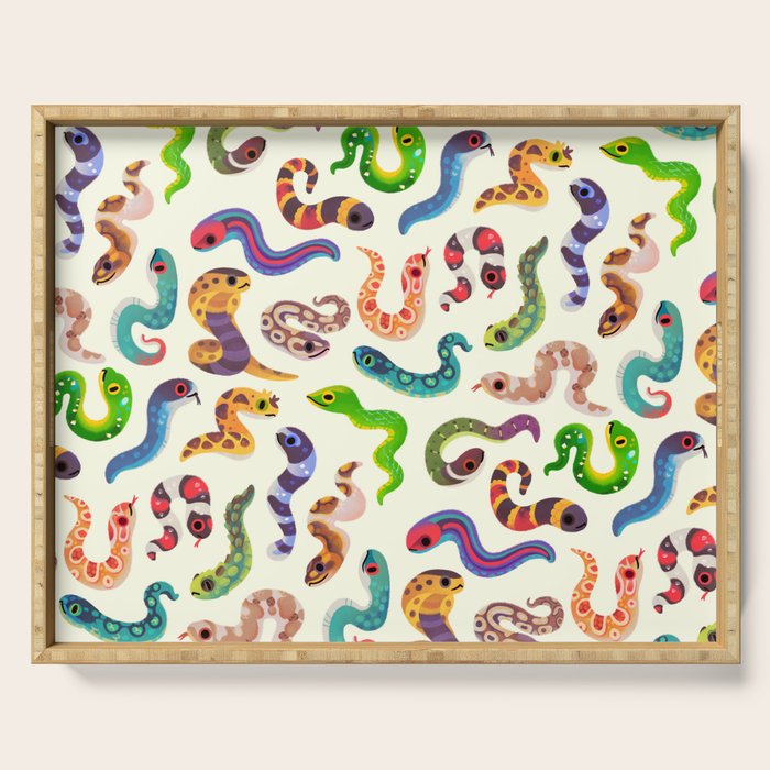 Serpent Day - Bright Serving Tray Gallery Image 1