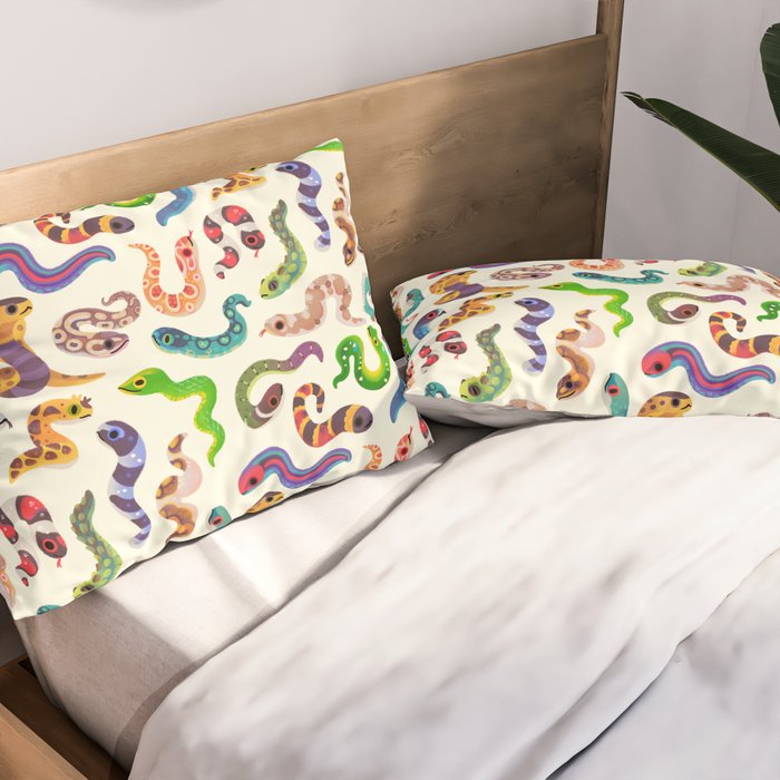 Serpent Day - Bright Pillow Sham Gallery Image 2