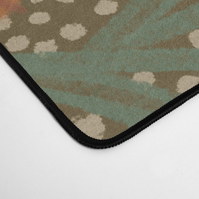 Summer Garden / Green & Orange Desk Mat Gallery Image 4