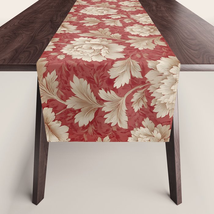 Vintage Floral Elegance Table Runner Gallery Image 1