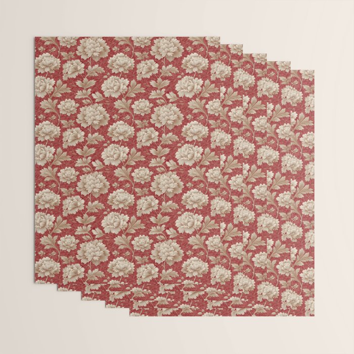 Vintage Floral Elegance Wrapping Paper Gallery Image 3