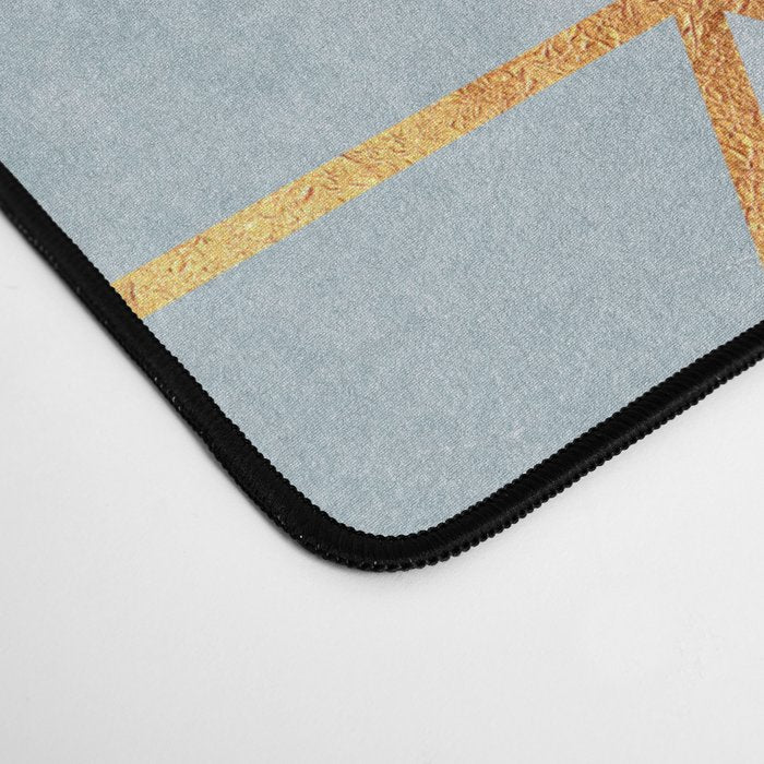 Golden Gradient Cubes Desk Mat Gallery Image 4